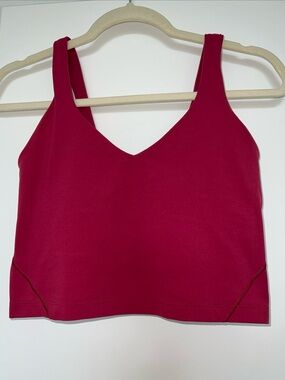 Lululemon align V-Neck Tank Bralette in Deep Raspberry